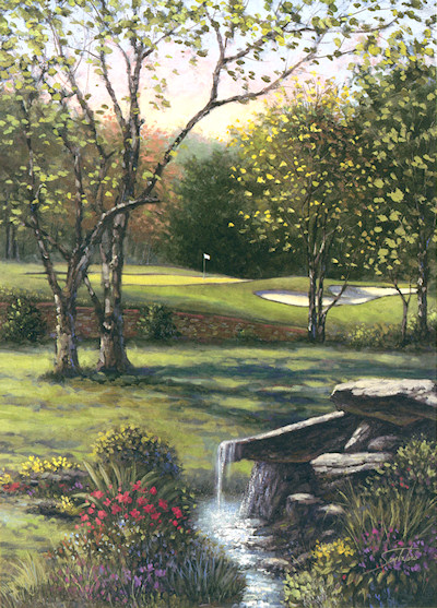 A Sambataro original Golfscape - Rambling Brook at #17