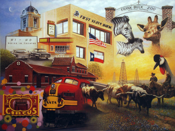 A Mural by Sambataro - 1976 American Centennial