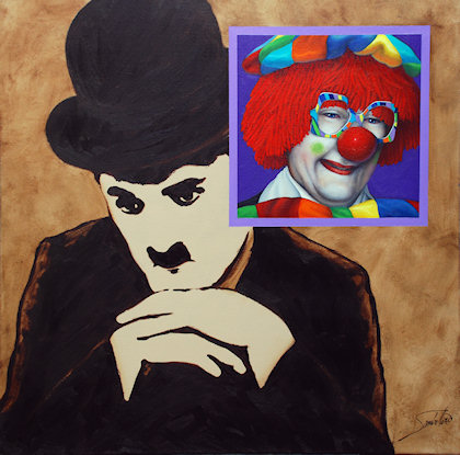 Clown | Click for a close-up of the Shadow Box