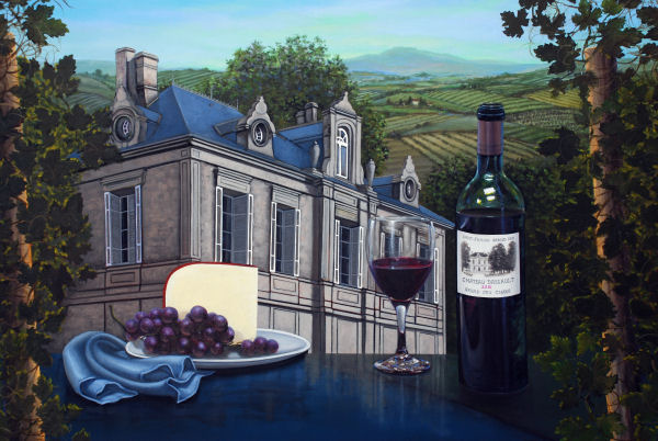 Chateau Dessault - from the Wine Series by Sambataro